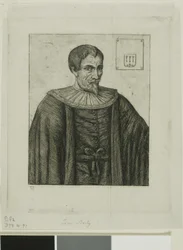 Portret van Jean Besly, historicus