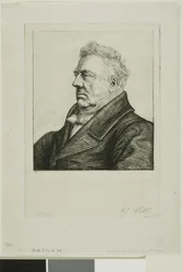Portret van Louis Jacques Marie Bizeul, de Bretonse archeoloog