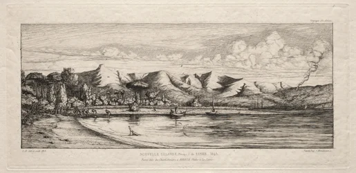Seine vissen bij Charcoal Burners Point, Akaroa, Banks Peninsula, 1845, 1863