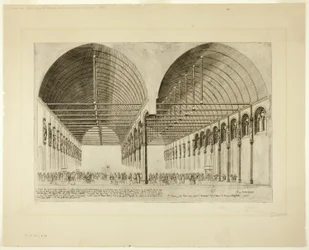 De voorzaal van het Palais de Justice, Parijs