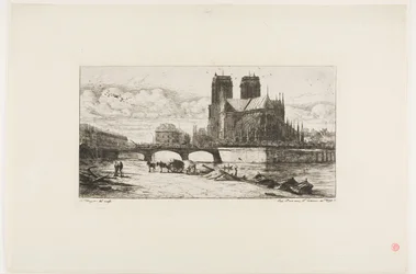 De apsis van de Notre-Dame, Parijs