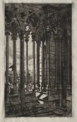 Etsen van Parijs: De Galerij van Notre Dame