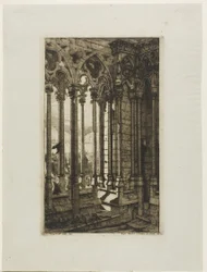 De galerij van Notre-Dame, Parijs