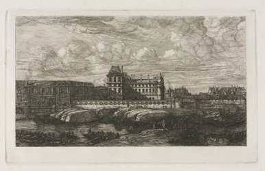 Het Oude Louvre van een Schilderij door Zeeman, 1651