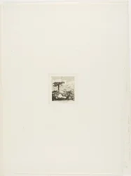 De rieten hut van de oude soldaat, Akaroa, 1845