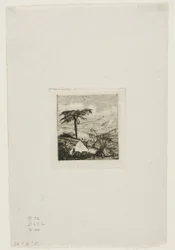 De rieten hut van de oude soldaat, Akaroa, 1845