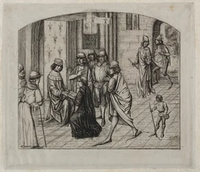 Het Gedrukte Werk van de Latijnse Auteur, Valerius Maximus, Wordt Aan Koning Lodewijk XI Gepresenteerd