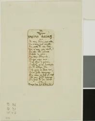 Verzen opgedragen aan Eugène Bléry, nr. 1