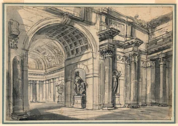 Architectonische Fantasie: Paleisinterieur