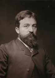 Album Artistique et Biographique, 5e jaar, Salon 1885; portret van Pierre Fritel (1853-1942), Franse schilder, beeldhouwer en graveur
