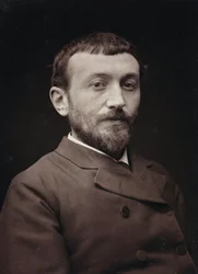 Album Artistique et Biographique, 5e jaar, Salon 1885; portret van de Franse schilder Alfred-Henri Bramtot (1852-1894)