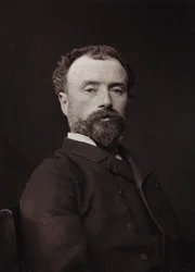 Album Artistique et Biographique, 5e jaargang, Salon 1885; portret van de Franse schilder Hippolyte Dominique Berteaux (1843-1926)