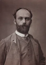Album Artistique et Biographique, 6e jaar, Salon 1885; portret van de Franse schilder Ernest Bordes (1852-1914)