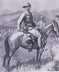 Brigadegeneraal Lumer, uit After Pretoria: The Guerilla War gepubliceerd door Harmsworth Bros Limited, 1901