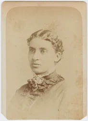 Carte de visite van Lottie Grimke