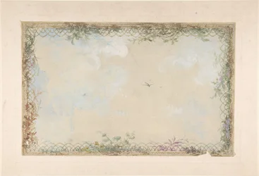 Ontwerpen voor Plafonds met Wolken en Vogels, 19e eeuw