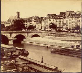 [De Pont Marie en de kades van Les Célestins, gezien vanaf de Quai d