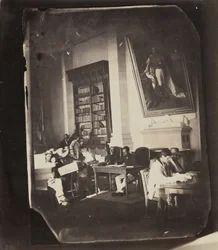 Asile impériale de Vincennes: de bibliotheek, 1858-59