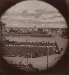 Keizerlijk asiel van Vincennes, gezien vanuit Charenton, 1858-59
