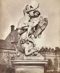 Standbeeld van de Tuilerieën: G. Marsy en A. Flamen: Boreas ontvoert Orythie