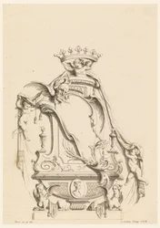 Ontwerp voor cartouche uit "Cartouches Nouvellement Inventez"