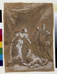 Judith en Holofernes (tekening)