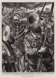 Meidag in Londen, op weg naar Hyde Park