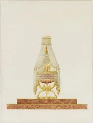 Ontwerp van de wieg voor Zijne Majesteit de Koning van Rome, 1811
