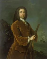 Admiraal Edward Vernon (1684-1757), midden 1730s