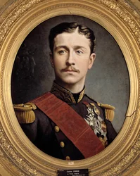 Portret van keizerlijke prins Eugène Louis Napoléon (1856 - 1879), zoon van Napoleon III. Schilderij van Charles Porion (19e eeuw)