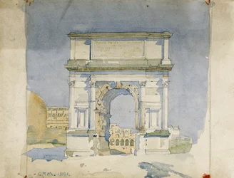 Boog van Titus, Rome, 1891