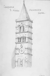 Campanile, S. Maria Maggiore, Rome, 1891