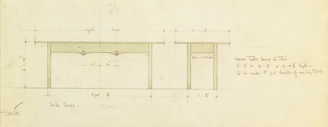 Ontwerp voor een Eettafel en Kleine Tafel