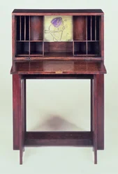 Bureau voor de Blauwe Slaapkamer in Houshill, 1904