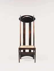 Stoel met hoge rugleuning voor de Argyle Street Tea Rooms, Glasgow