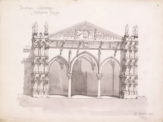 Kathedraal van Palermo, Studie van de Ingangsveranda