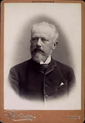 Peter Iljitsj Tsjaikovski, Russische componist, eind 19e eeuw