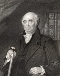 Henry Richard Fox, gegraveerd door H. Robinson, uit 