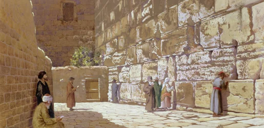 De Klaagmuur in Jeruzalem, 1872