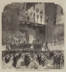 Nationaal Vrijwilligersbal in de Landbouwhal, de Grote Troon