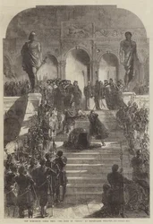 De executiescène uit De Doge van Venetië, in het Drury-Lane Theater