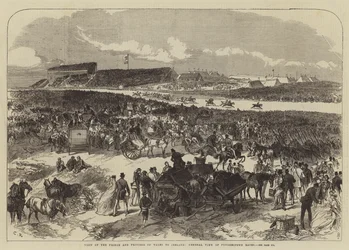 Bezoek van de prins en prinses van Wales aan Ierland, algemeen overzicht van de Punchestown-races