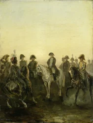 Napoleon met zijn staf
