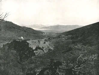 Utah Lake vanaf Circle Point, Salt Lake City, VS, 1895