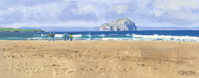 Bass Rock, Belhaven, 2015 (olieverf op doek)