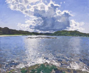 Grote wolk boven Portuairk, 2017 (olieverf op doek)