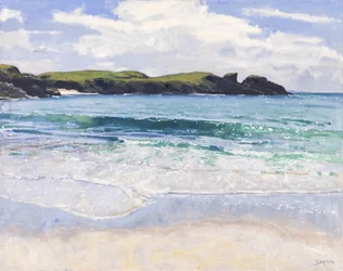 Clachtoll Sea, 2017 (olieverf op doek)