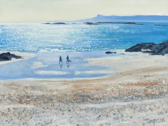 Het strand oversteken, 2014 (olieverf op doek)