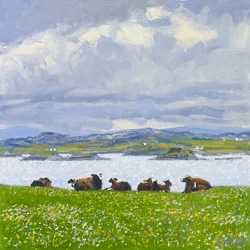 Dozend schaap, Iona, 2015 (olieverf op doek)