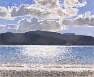 Vissersboot, Loch Broom, 2017 (olieverf op doek)